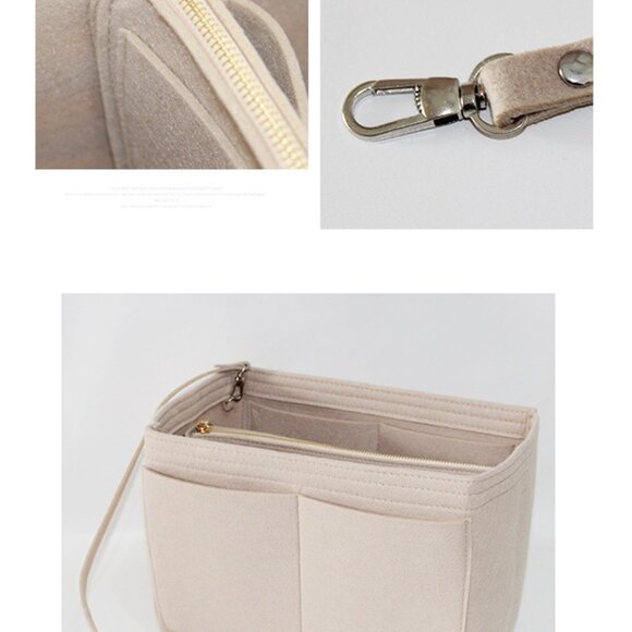 Insert/Organizer- SM- Designer Handbags/Totes -Khaki Style 1- NWT - Picture 9 of 9